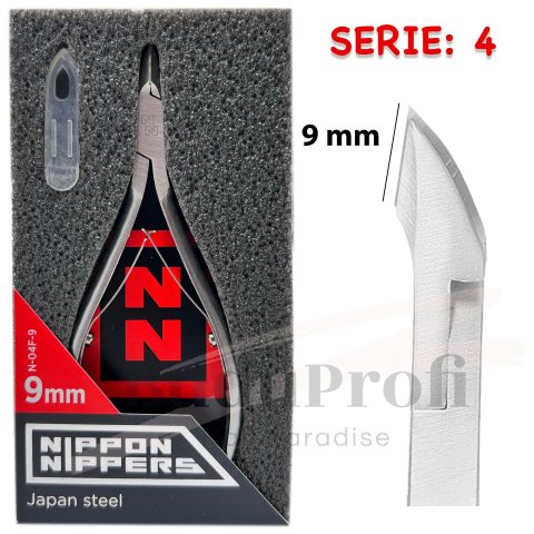 Alicates Cutícula, 9 mm, Muelle Doble - Palanca, N-04F-9