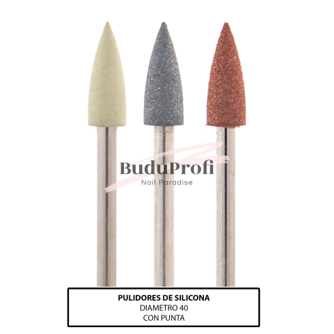 Pulidor de Silicona en Forma de Cono con Punta 40mm.