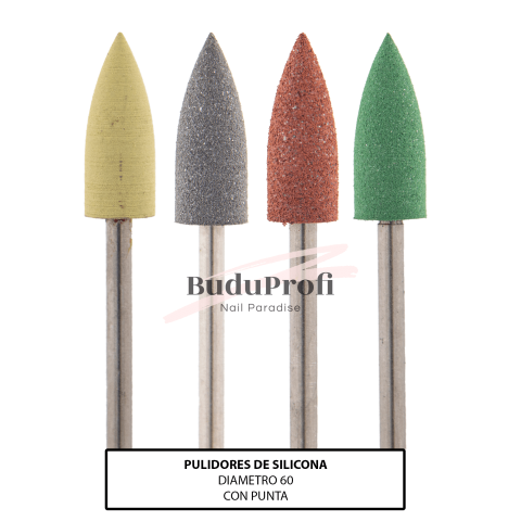 Pulidor de Silicona en Forma de Cono con Punta 60mm.