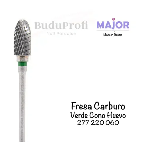 fresa carburo verde cono huevo