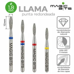 Biotech Fresa Diamante Llama Sin Punta 1.8 mm