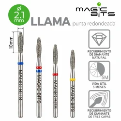 Biotech Fresa Diamante Llama Sin Punta 2.1 mm