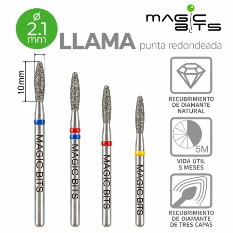 Biotech Fresa Diamante Llama Sin Punta 2.1 mm