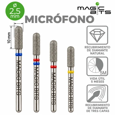 Biotech Fresa Diamante Micrófono 2.5 mm