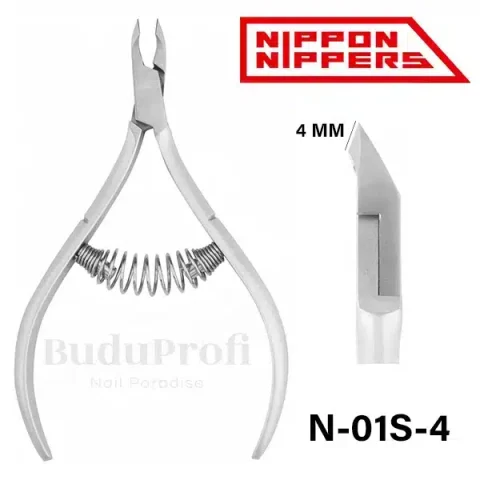 Nippon Nippers Alicates, Serie 1, Hoja 4 mm, Muelle Espiral, N-01S-4.