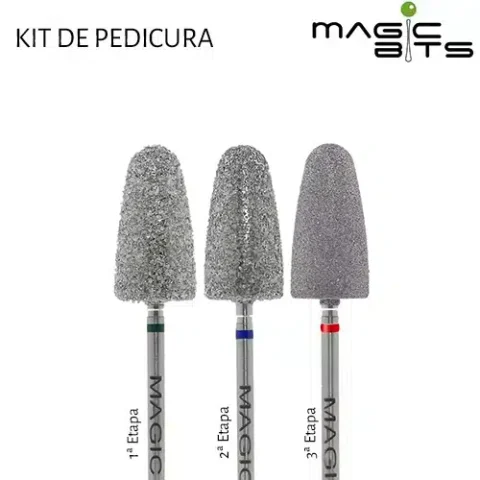 Biotech Kit Fresas de Diamante Pedicura, 3 Etapas.
