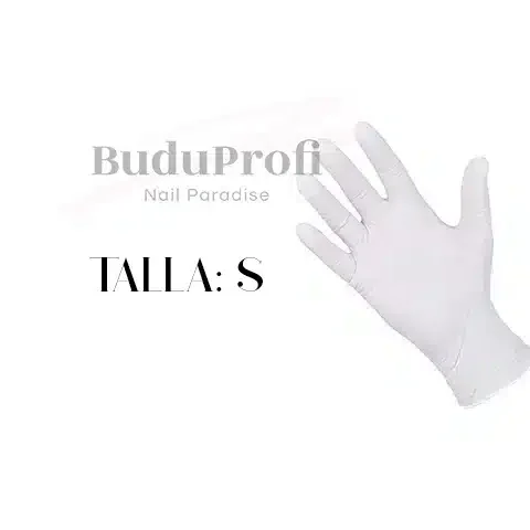 Guantes de Nitrilo, Blanco, 100 unidades, Talla S