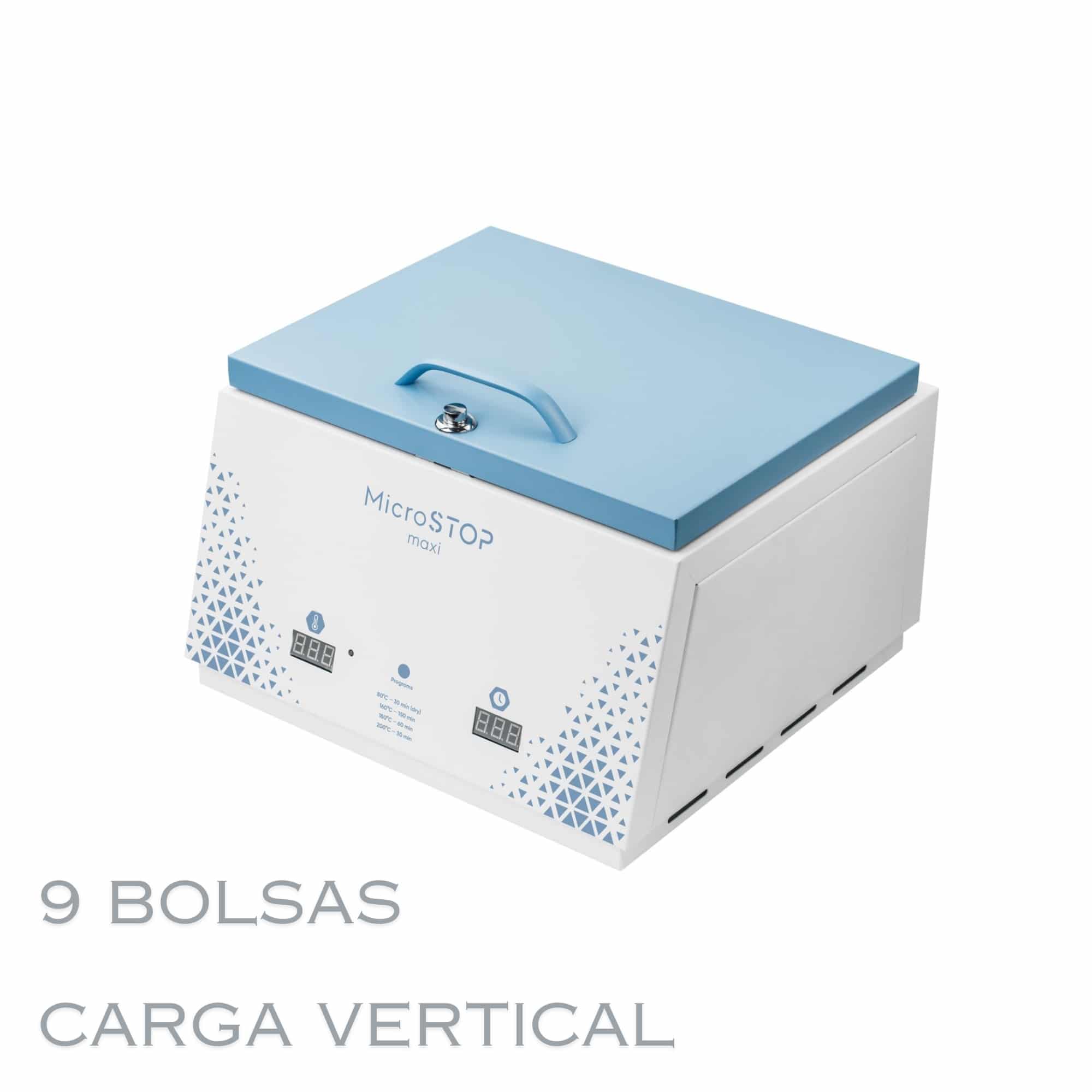MicroSTOP Maxi Esterilizador de Calor Seco, 9 Bolsas