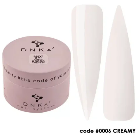 Acryl Gel "DNKa" ,30 ml #0006/Creamy
