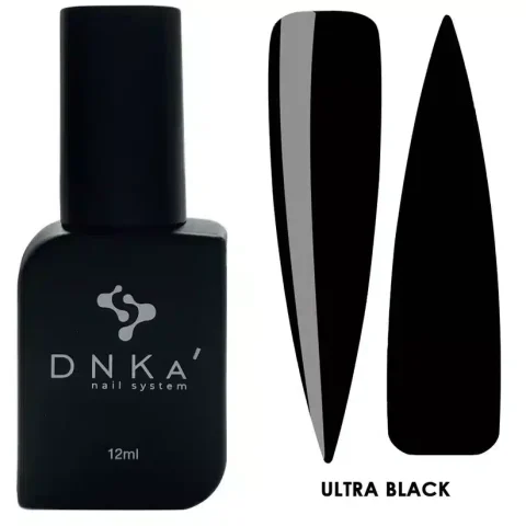 Color Gel Polish "DNKa" , 12ml , Ultra BLACK