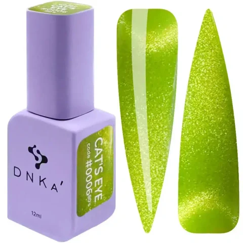 Color Gel Polish "DNKa" , 80`s Cat Eye #0006