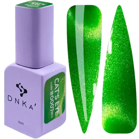 Color Gel Polish "DNKa" , 80`s Cat Eye #0007