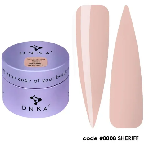 Builder Gel Light "DNKa", 30ml  #0008 Sheriff