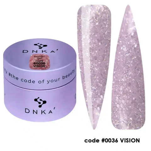 Builder Gel "DNKa" , 30ml #0036 VISION