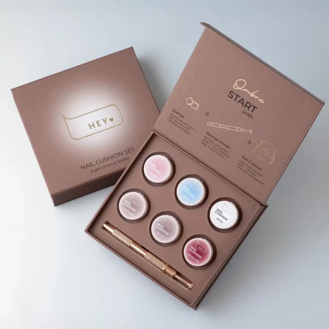 HEYLOVE Kit  Nail Cushion Set «Brown», 6 uds.