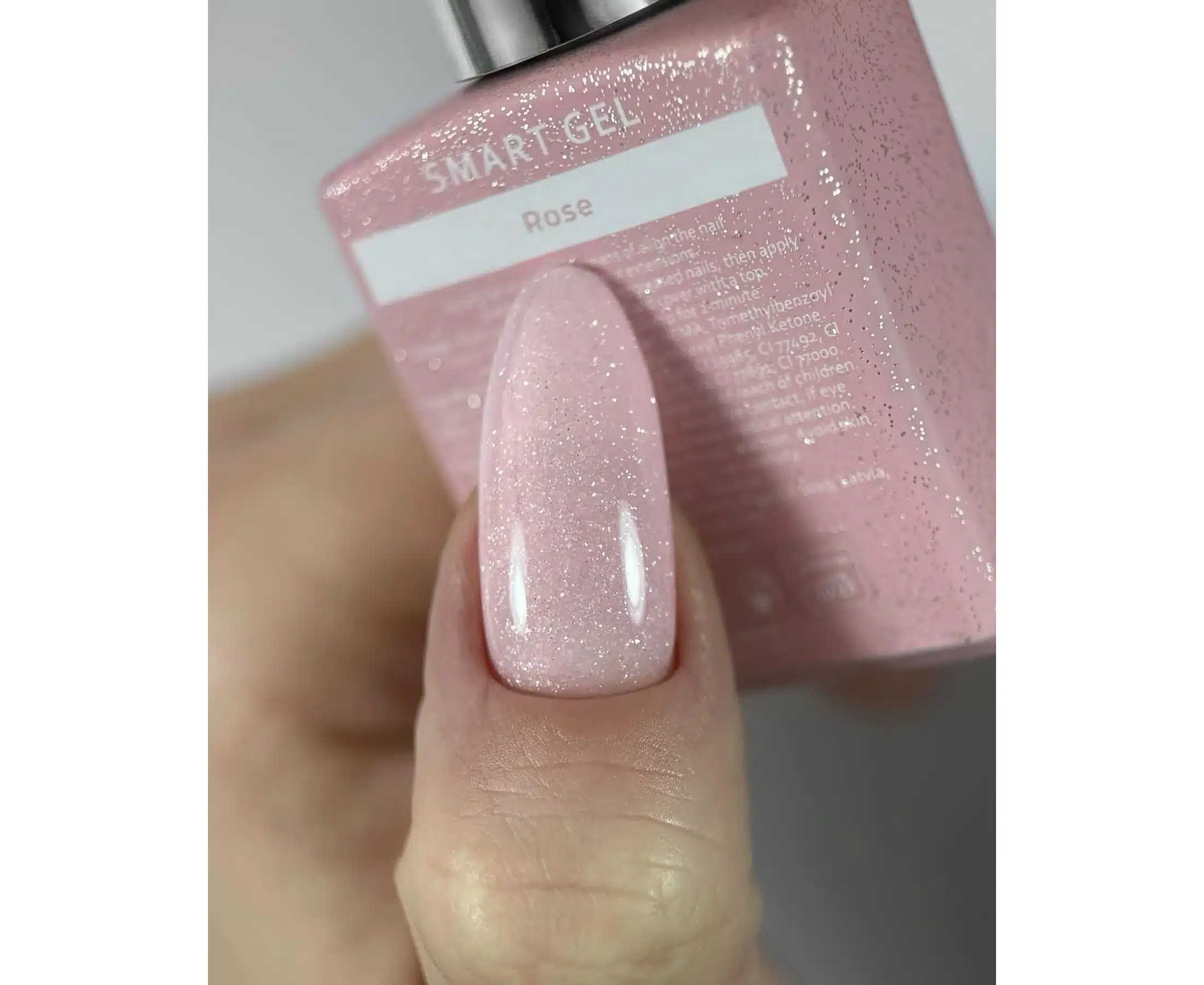 HeyLove, Smart Gel «ROSE», 15ml. Sparkling colección - Imagen 2