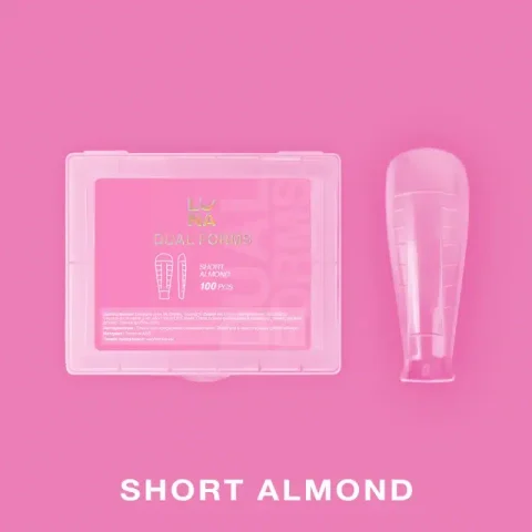 Moldes Dual Nail Forms Short Almond, Luna Moon