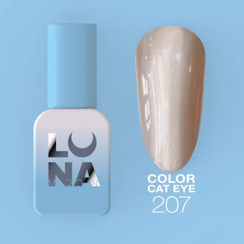 Color Cat Eye Nº207 gel polish, Luna Moon, 8 ml