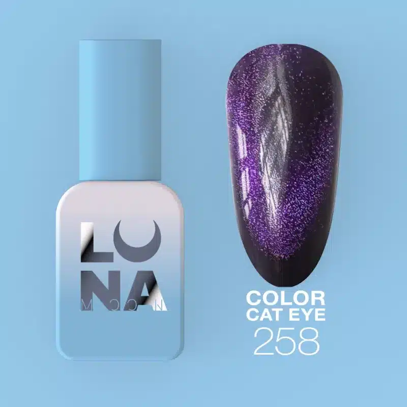 Color Cat Eye Nº258 gel polish, Luna Moon, 8 ml