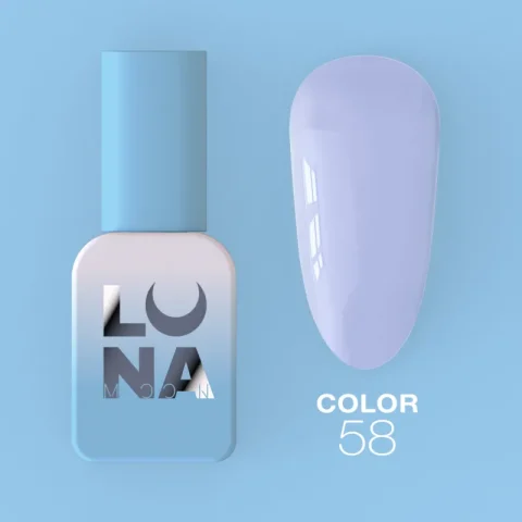 Color Nº58 gel polish, Luna Moon, 8 ml