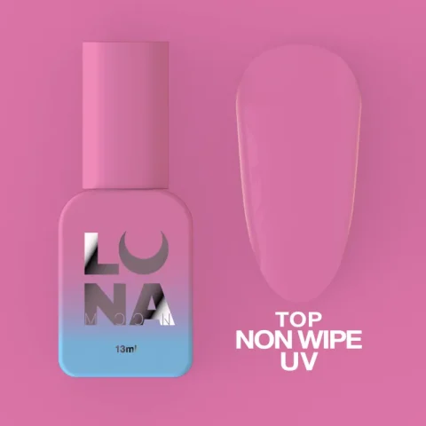 Top Non Wipe UV, Luna Moon, 13 ml, para gel polish