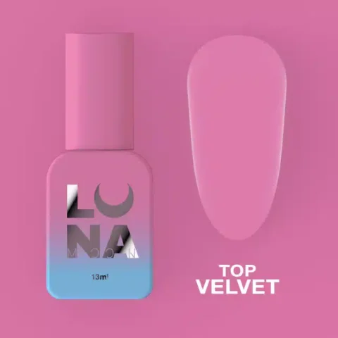 Top Matt Velvet, Luna Moon, 13 ml, para gel polish