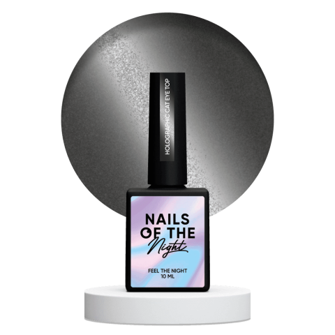 NAILSOFTHENIGHT Holographic Top Cat eye