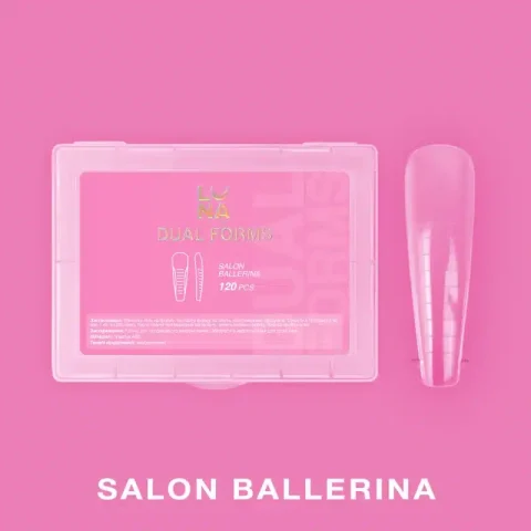 Moldes Dual Nail Forms Arched Ballerina, Luna Moon