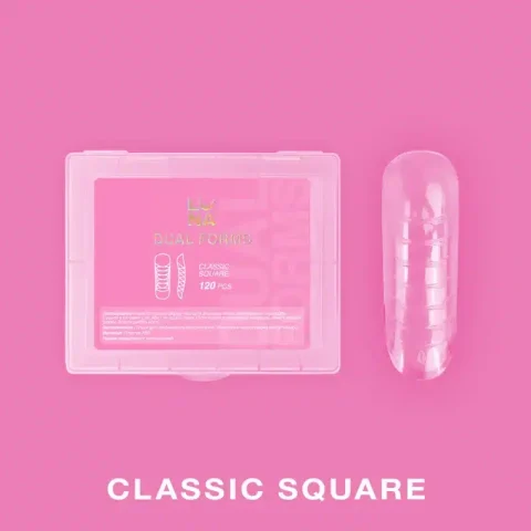 Moldes Dual Nail Forms Classic Square, Luna Moon