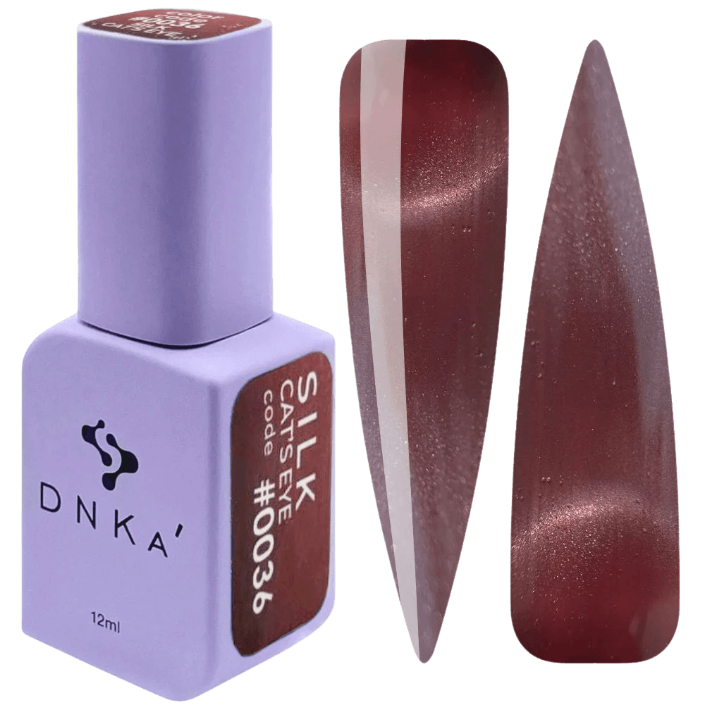 Color Gel Polish "DNKa" , 12ml , #0036 SILK Cat Eye