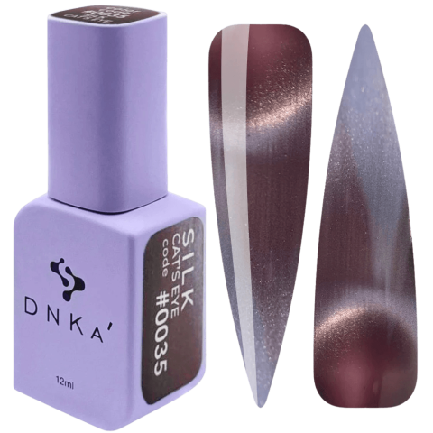 Color Gel Polish "DNKa" , 12ml , #0035 SILK Cat Eye