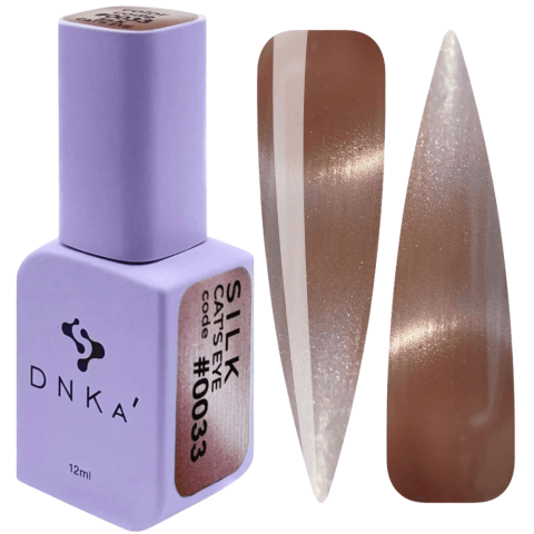 Color Gel Polish "DNKa" , 12ml , #0033 SILK Cat Eye