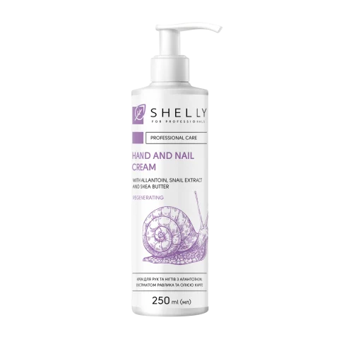 Shelly Crema para manos y uñas con alantoína, extracto de caracol y manteca de karité