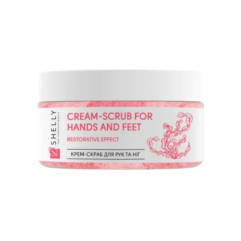 Shelly Crema-scrub para manos y pies con urea, extracto de algas y aceite de argán 350 g