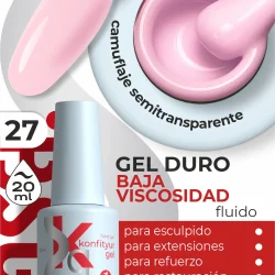 Gel duro BSG Konfithur baja viscosidad en frasco #27, 20 ml