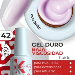 Gel duro BSG Konfithur baja viscosidad en frasco #42, 20 ml