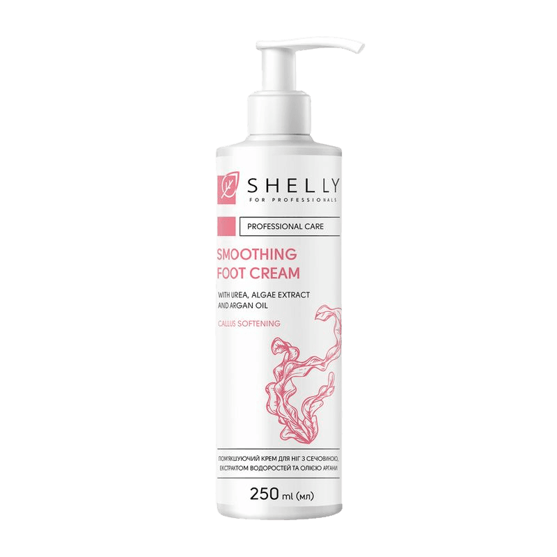 Shelly Crema suavizante para pies con urea, extracto de algas y aceite de argán