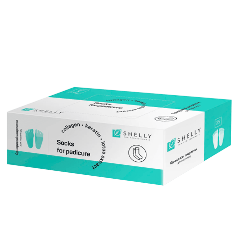 Shelly Calcetines desechables para pedicura, 25 uds