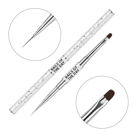 NAILSOFTHEDAY Professional Brush 2-in-1  Liner + Oval