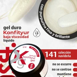 Gel duro BSG para extensiones Konfityur #141 - BAJA VISCOSIDAD (13 g)