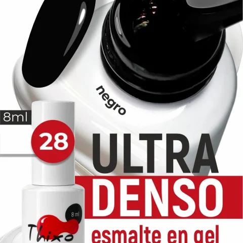 BSG Gel Polish Thixo Nº28 – Black, 8 ml