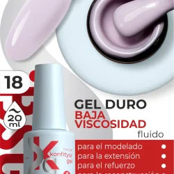 Gel duro BSG Konfithur baja viscosidad en frasco #18, 20 ml