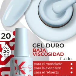Gel duro BSG Konfithur baja viscosidad en frasco #20, 20 ml