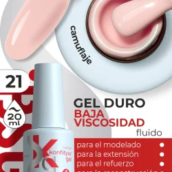 Gel duro BSG Konfithur baja viscosidad en frasco #21, 20 ml