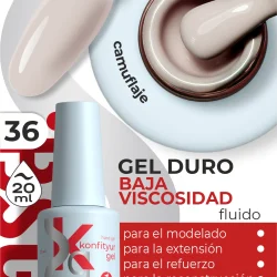 Gel duro BSG Konfithur baja viscosidad en frasco #36, 20 ml