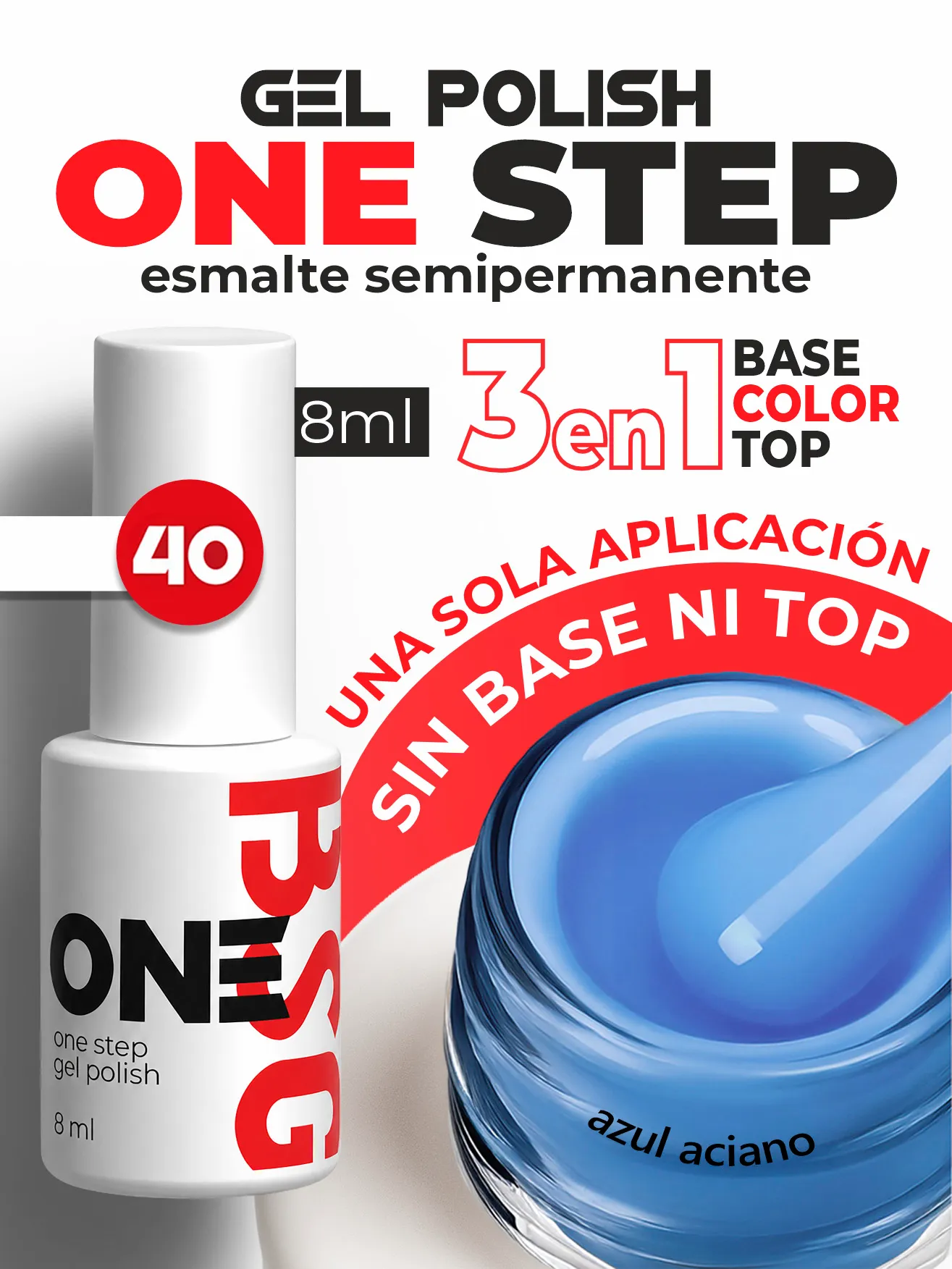BSG One Step Gel Polish #40 (8 ml)