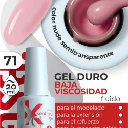 Gel duro BSG Konfithur baja viscosidad en frasco #71, 20 ml