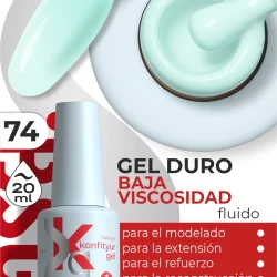 Gel duro BSG Konfithur baja viscosidad en frasco #74, 20 ml