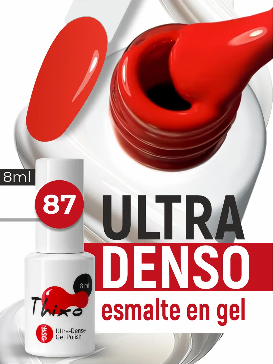 BSG Gel Polish Thixo Nº87 – Scarlet Red, 8 ml