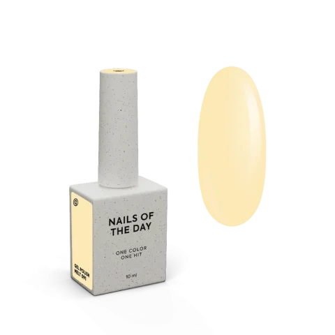 NAILSOFTHEDAY Gel Polish Melt 091 – Amarillo Suave · Cobertura en una Capa · 10 ml